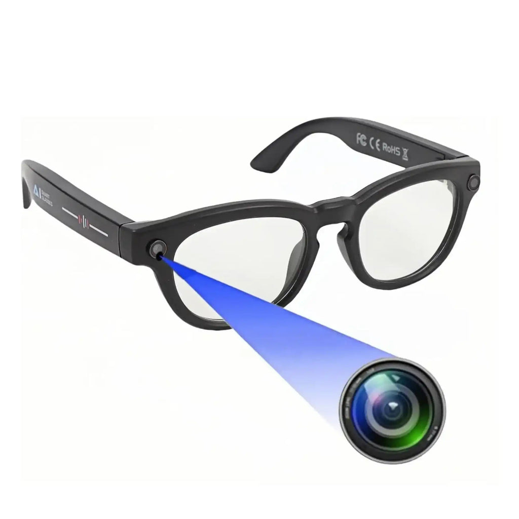 TUTT Smart Bluetooth Camera Glasses | Photochromic Sunglasses | Video, Image Voice Recording | Call, Music | Pedometer, Calorie and Distance Tracking | Anti Blue-Light Coating GS3 - www.Shopthatapp.com