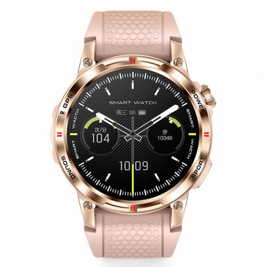 TUTT  Rugged Smartwatch for Men Women | Compass GPS Exercise | AMOLED Metal Dial | 2 Military Straps | Always-On Display Long Battery Life | NX18 Pro - www.Shopthatapp.com