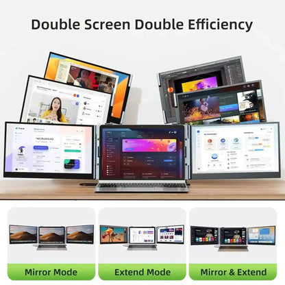 TUTT S8Ultra 14” Portable Monitor for Laptop | Single Cable Connection | Ultra Slim-Light | Plug & Play USB-C | Laptop Screen Extender for Mac/Win - www.Shopthatapp.com