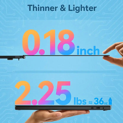 TUTT S8Ultra 14” Portable Monitor for Laptop | Single Cable Connection | Ultra Slim-Light | Plug & Play USB-C | Laptop Screen Extender for Mac/Win