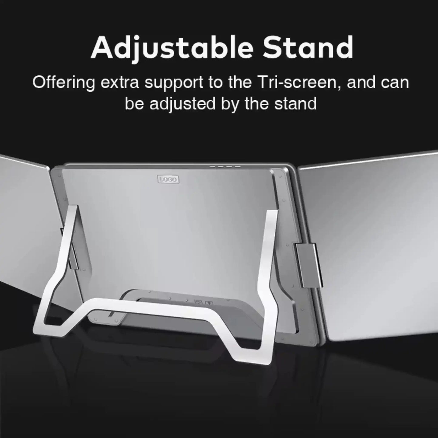 TUTT 16” Dual Screen Portable Monitor for Laptop | Single Cable Connection | 16:10 Ratio IPS, Stand-Alone Design | Windows, macOS, ChromeOS, Linux, and Android | S900