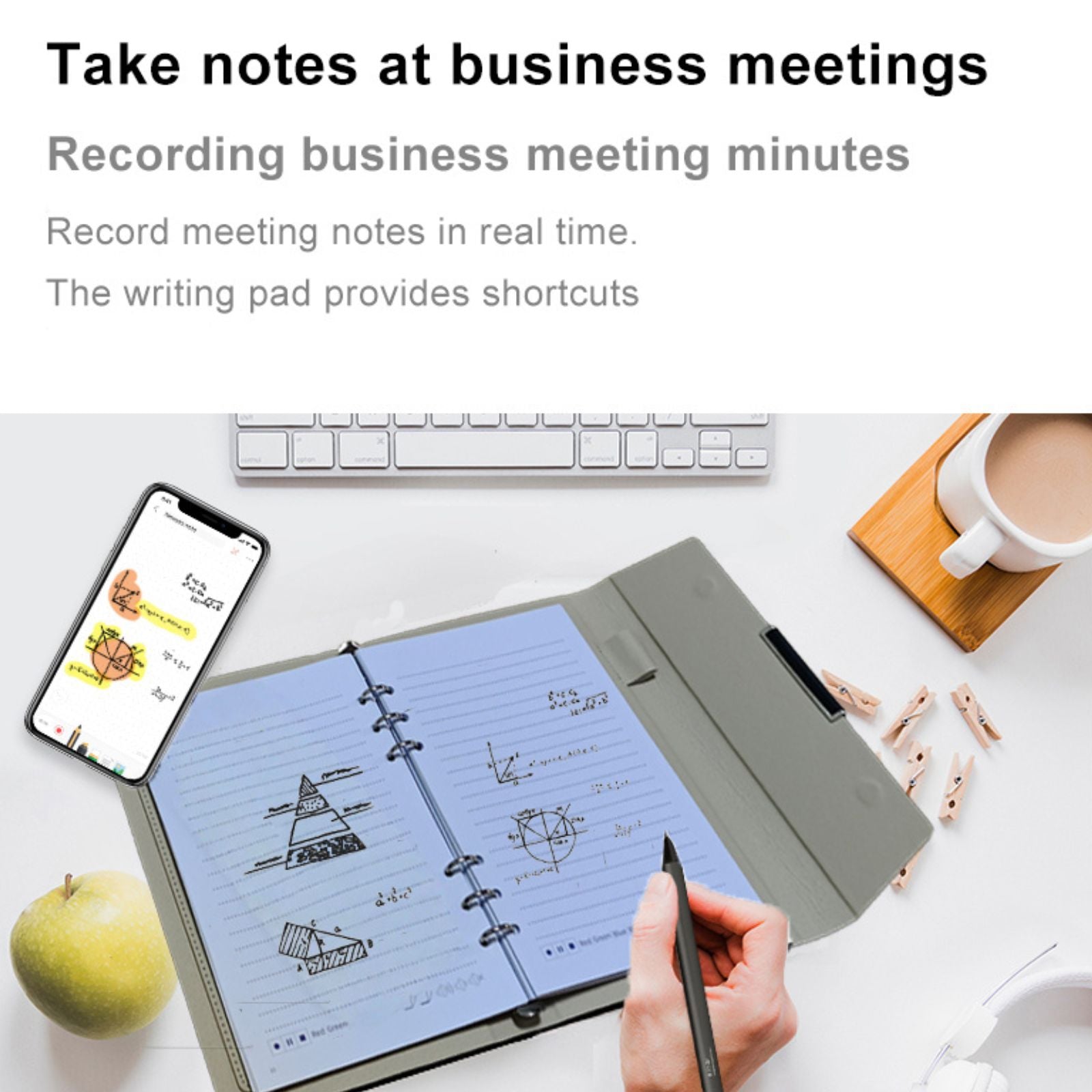 TUTT Smart Pen and Notebook Set | Digital Stylus Writing Board | Real-Time Sync with Android & iOS - www.Shopthatapp.com