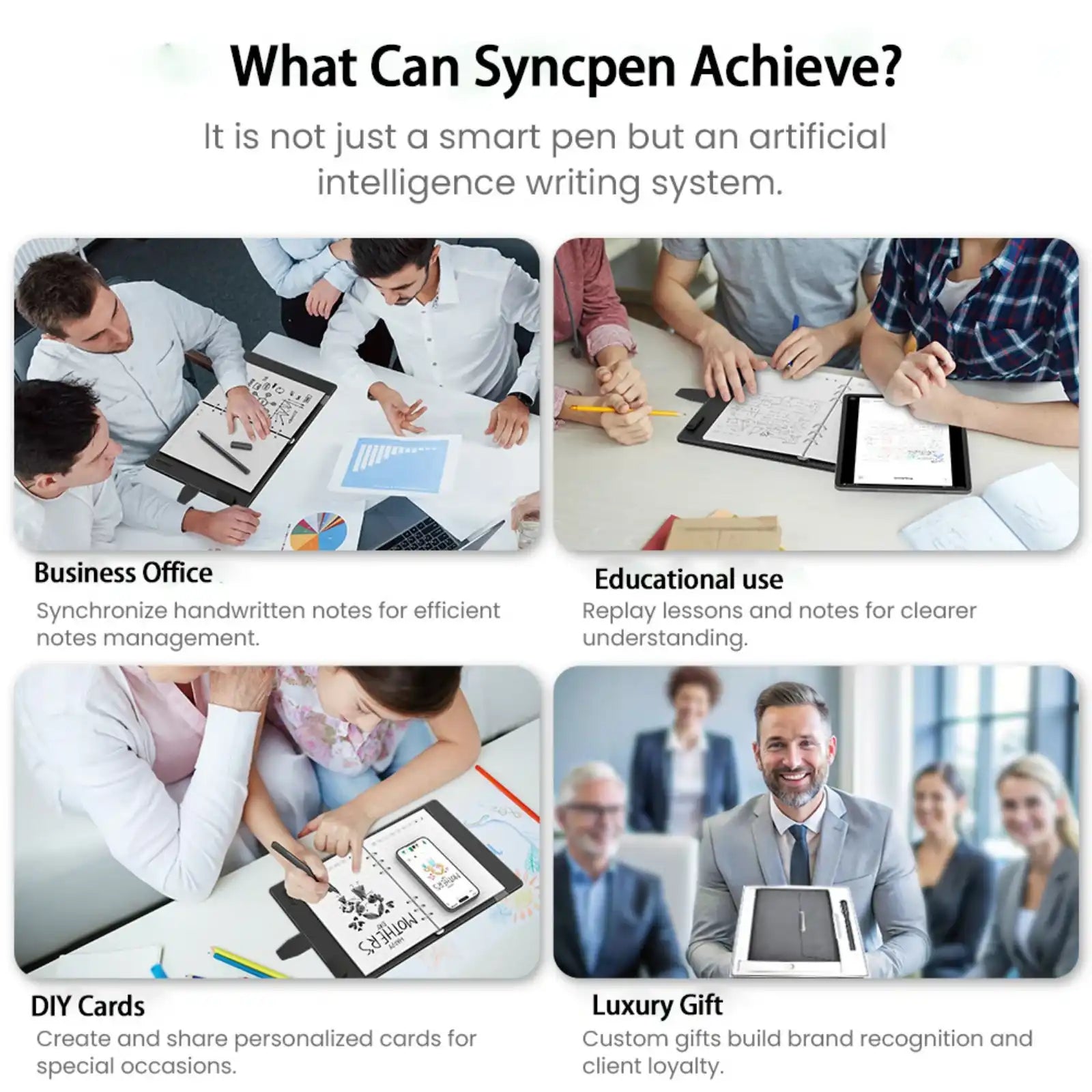 TUTT Smart Pen and Notebook Set | Digital Stylus Writing Board | Real-Time Sync with Android & iOS - www.Shopthatapp.com