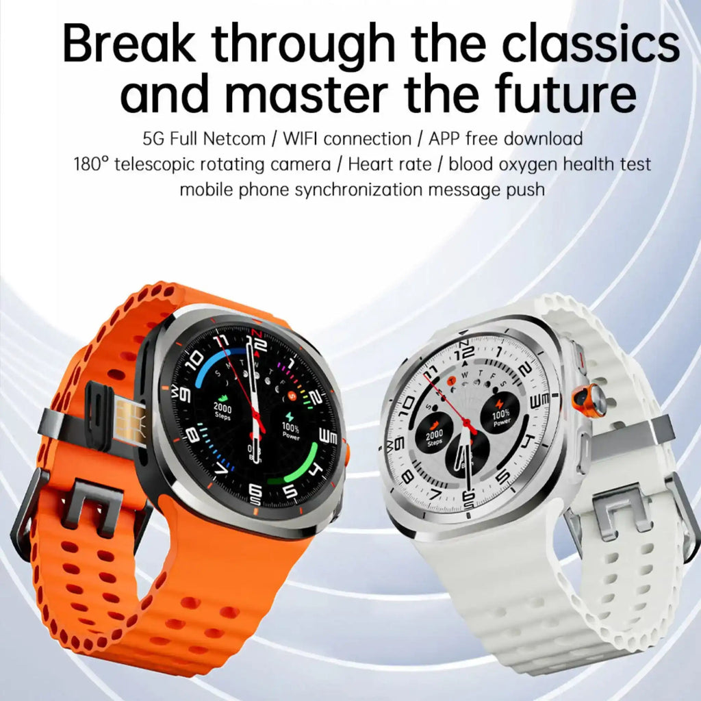 TUTT U8 Ultra 4G Android Smartwatch | AMOLED | GPS | Health & Connectivity Tools | 3GB+32GB | 180 Rotating Camera - www.Shopthatapp.com