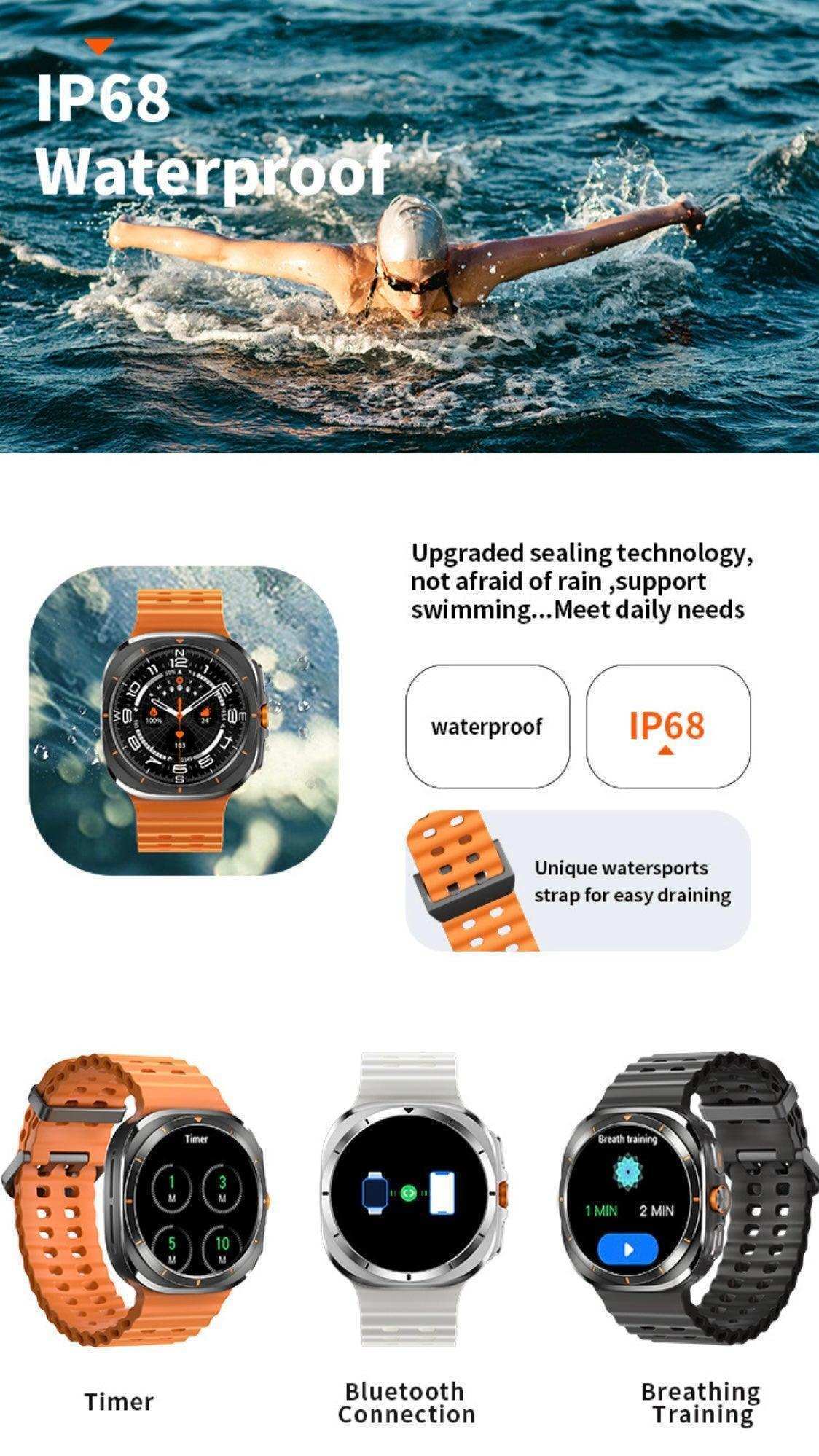 TUTT W7 Smart Watch for Men Women | 1.43” AMOLED Display | Advanced Fitness & Health Smartwatch - www.Shopthatapp.com