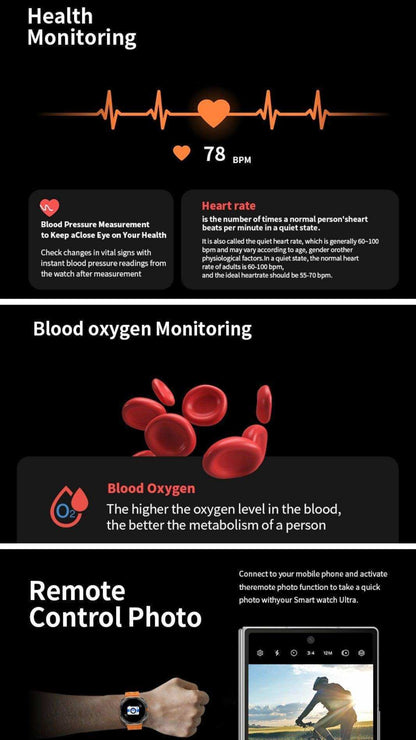 TUTT W7 Smart Watch for Men Women | 1.43” AMOLED Display | Advanced Fitness & Health Smartwatch - www.Shopthatapp.com