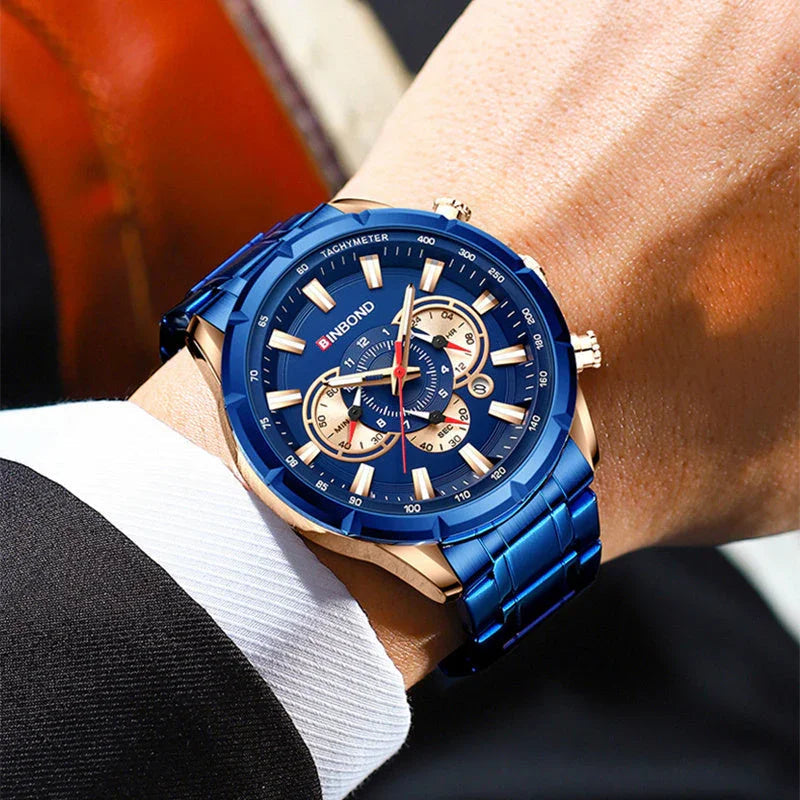 Tactical Motorcycle Waterproof Luminous Watch Timing Multi-Pointer - www.Shopthatapp.com