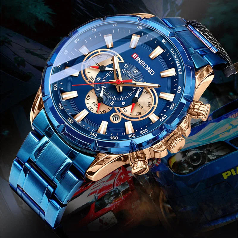 Tactical Motorcycle Waterproof Luminous Watch Timing Multi-Pointer - www.Shopthatapp.com