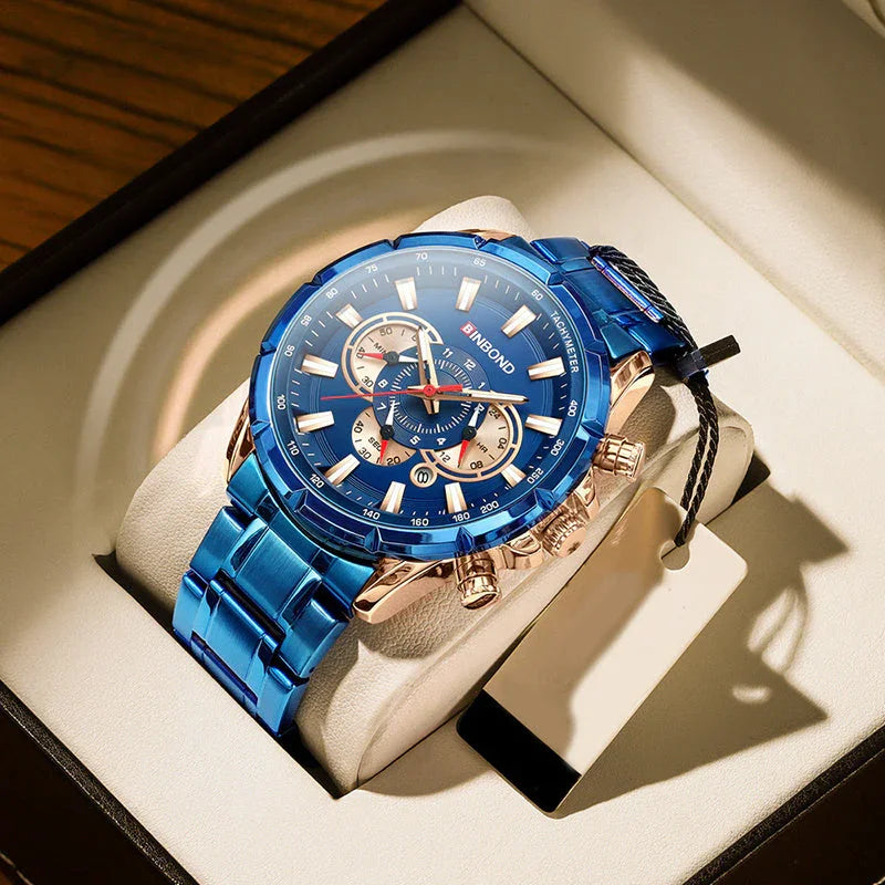 Tactical Motorcycle Waterproof Luminous Watch Timing Multi-Pointer - www.Shopthatapp.com