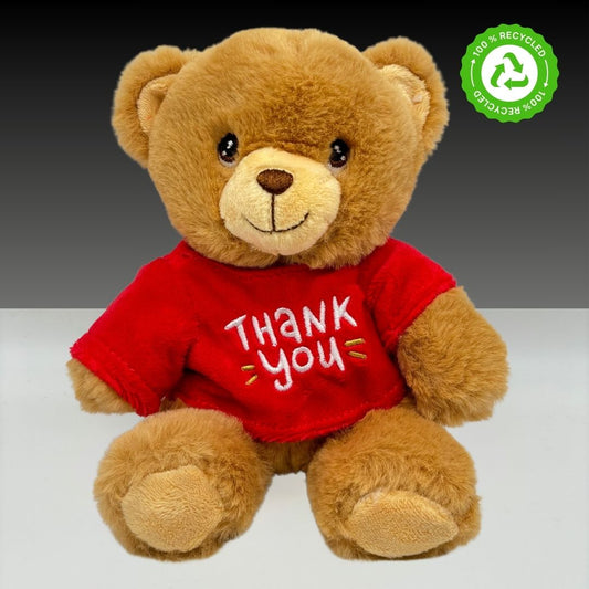 Keeleco Teddybär „Danke“-Pullover, 15 cm