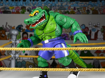 Teenage Mutant Ninja Turtles Adventures Stump Wrestling Leatherhead (Archie Comics) Action Figure - www.Shopthatapp.com #