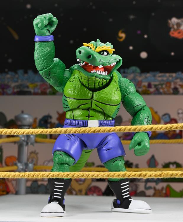 Teenage Mutant Ninja Turtles Adventures Stump Wrestling Leatherhead (Archie Comics) Action Figure - www.Shopthatapp.com #