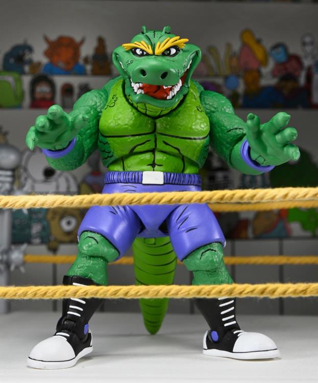 Teenage Mutant Ninja Turtles Adventures Stump Wrestling Leatherhead (Archie Comics) Action Figure - www.Shopthatapp.com #