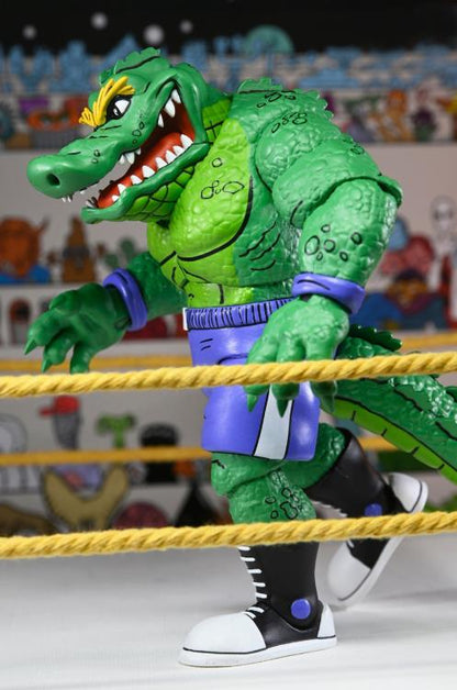 Teenage Mutant Ninja Turtles Adventures Stump Wrestling Leatherhead (Archie Comics) Action Figure - www.Shopthatapp.com #