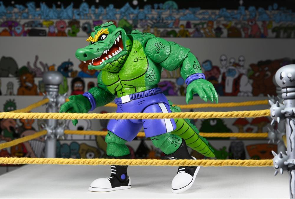 Teenage Mutant Ninja Turtles Adventures Stump Wrestling Leatherhead (Archie Comics) Action Figure - www.Shopthatapp.com #