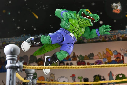 Teenage Mutant Ninja Turtles Adventures Stump Wrestling Leatherhead (Archie Comics) Action Figure - www.Shopthatapp.com #
