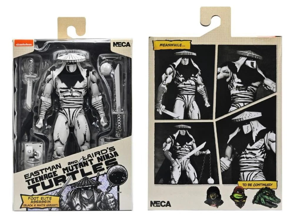 Teenage Mutant Ninja Turtles - Foot Elite Assassin (Mirage Comics Black & White Variant) Action Figure - www.Shopthatapp.com #