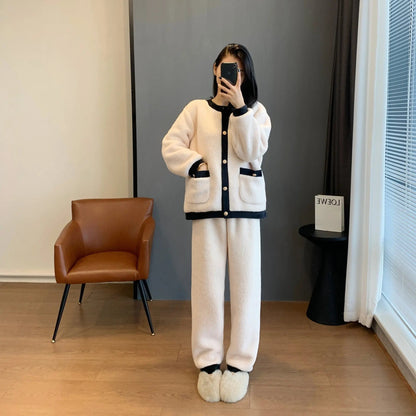 Texture Soft Glutinous Little Fragrant Pajamas Suit For Women - www.Shopthatapp.com