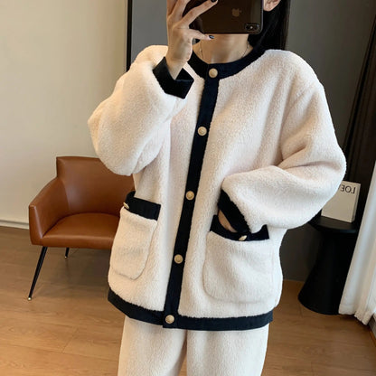 Texture Soft Glutinous Little Fragrant Pajamas Suit For Women - www.Shopthatapp.com