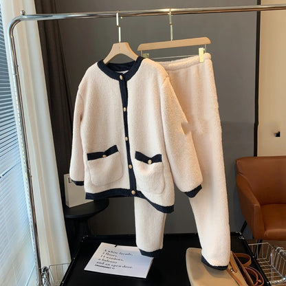 Texture Soft Glutinous Little Fragrant Pajamas Suit For Women - www.Shopthatapp.com