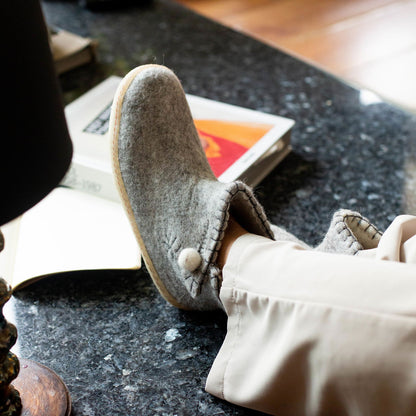 The Daisy - Grey with Rubber-Shoes-www.Shopthatapp.com-Betterfelt Canada