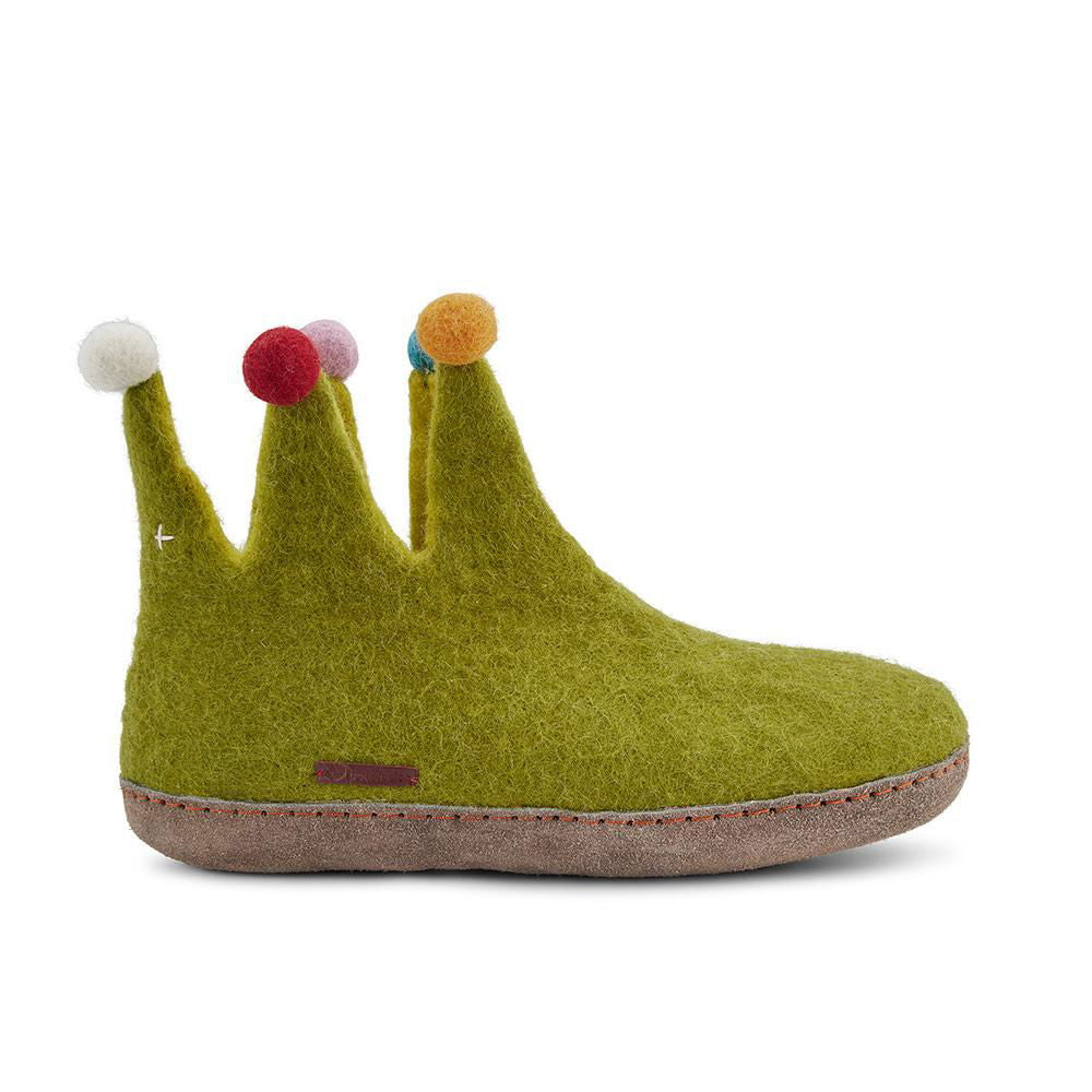 The Jester - Lime Green with Leather-Women and girls shoes-www.Shopthatapp.com-Betterfelt Canada