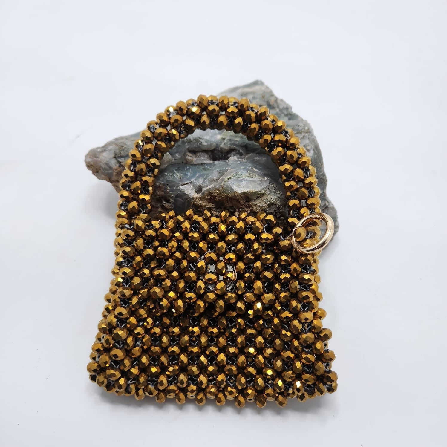 The Mini Gold Crystal Bag - Www.Shopthatapp.com