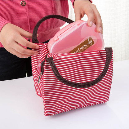 Thermal Insulated Strip Work Lunch Bag - www.Shopthatapp.com #