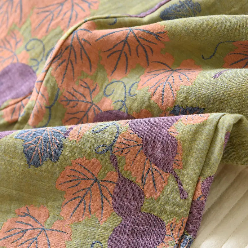 Thin Cotton Gauze Yarn-dyed Jacquard Pajamas Suit For Women - www.Shopthatapp.com #