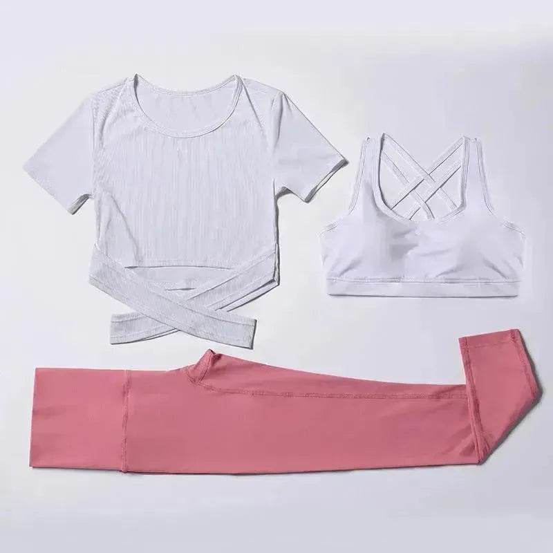 Three-piece speed suit for gym yoga wear - www.Shopthatapp.com #