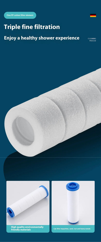 Three-speed Filter Supercharged Square Shower Head Handheld Nozzle - www.Shopthatapp.com #