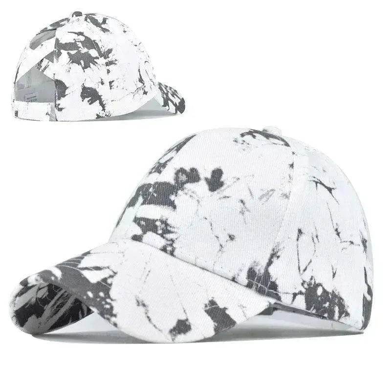 Tie-Dye Hat Pure Cotton Sun Visors Ponytail Cap - www.Shopthatapp.com #