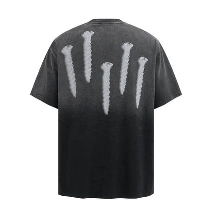 Tie-dye Gradient Dirty Short Sleeve - www.Shopthatapp.com #