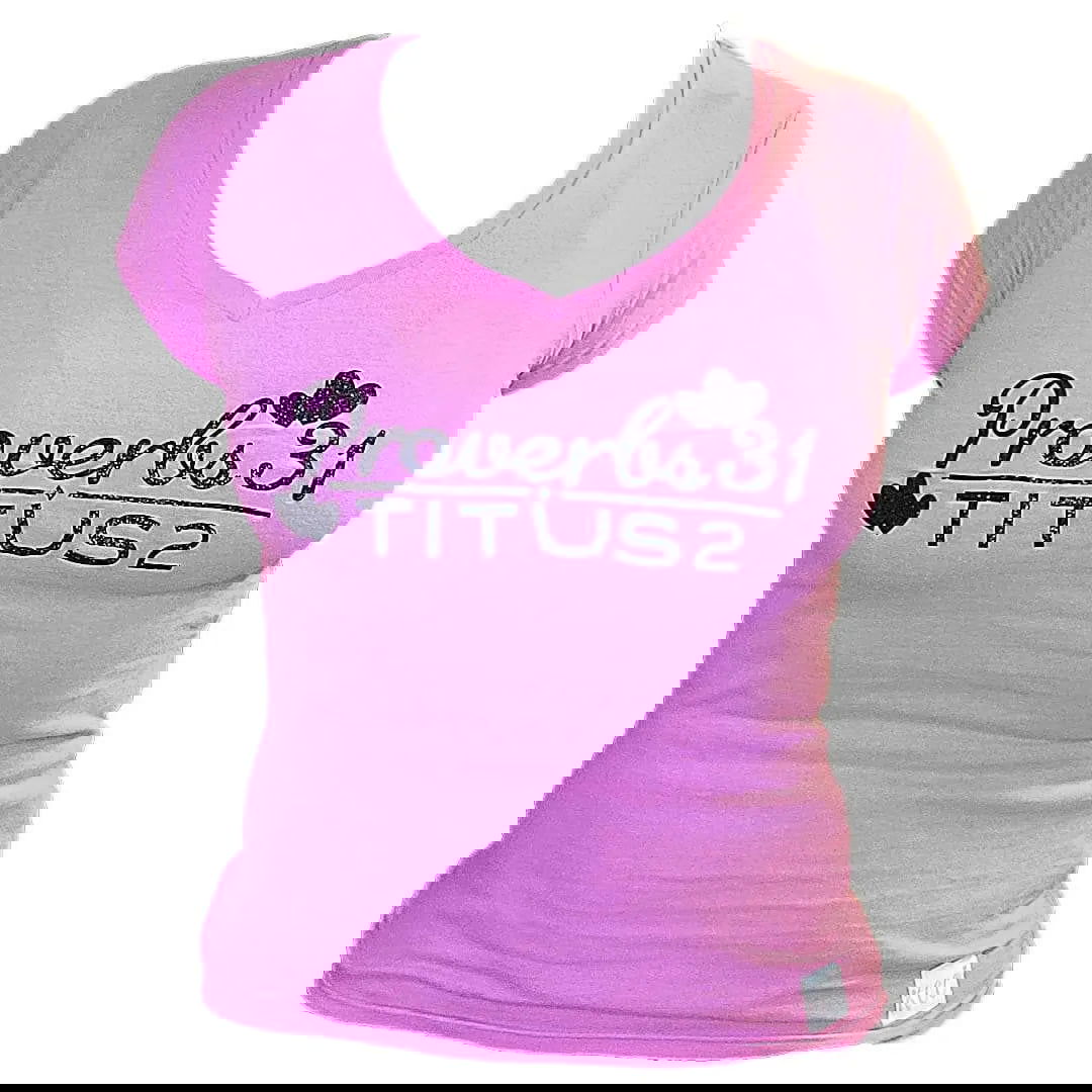 KCC - Proverbs 31/Titus 2 T-Shirt-T-shirts-www.Shopthatapp.com-Colours:Pink-Sizes:2X-Large-MK Smith's Shop