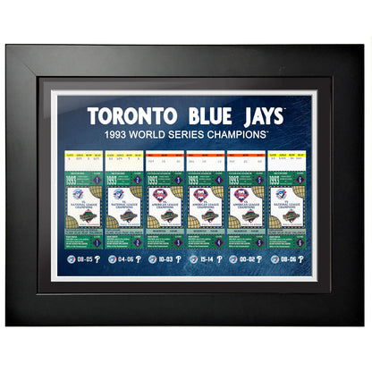 Toronto Blue Jays Ticket to History 12x16 Frame 1993 - www.Shopthatapp.com #