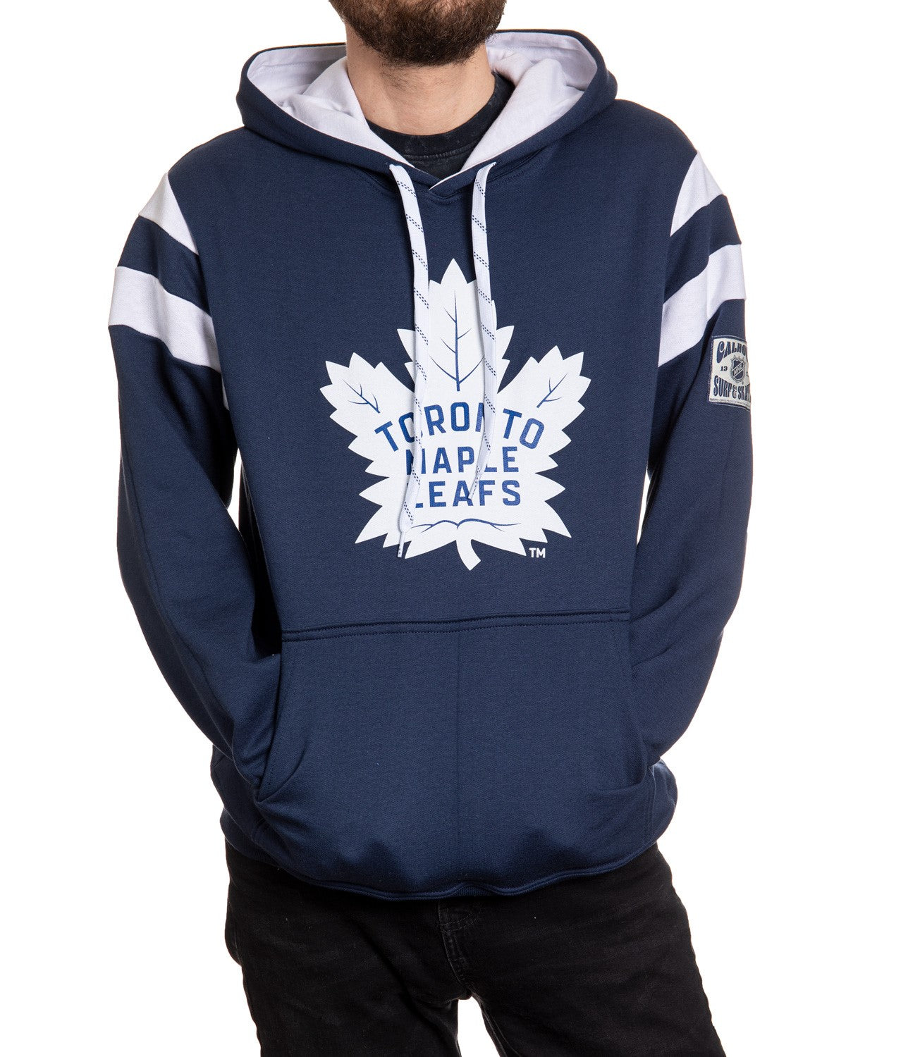 Toronto Maple Leafs Varsity Retro Style Hoodie - www.Shopthatapp.com #