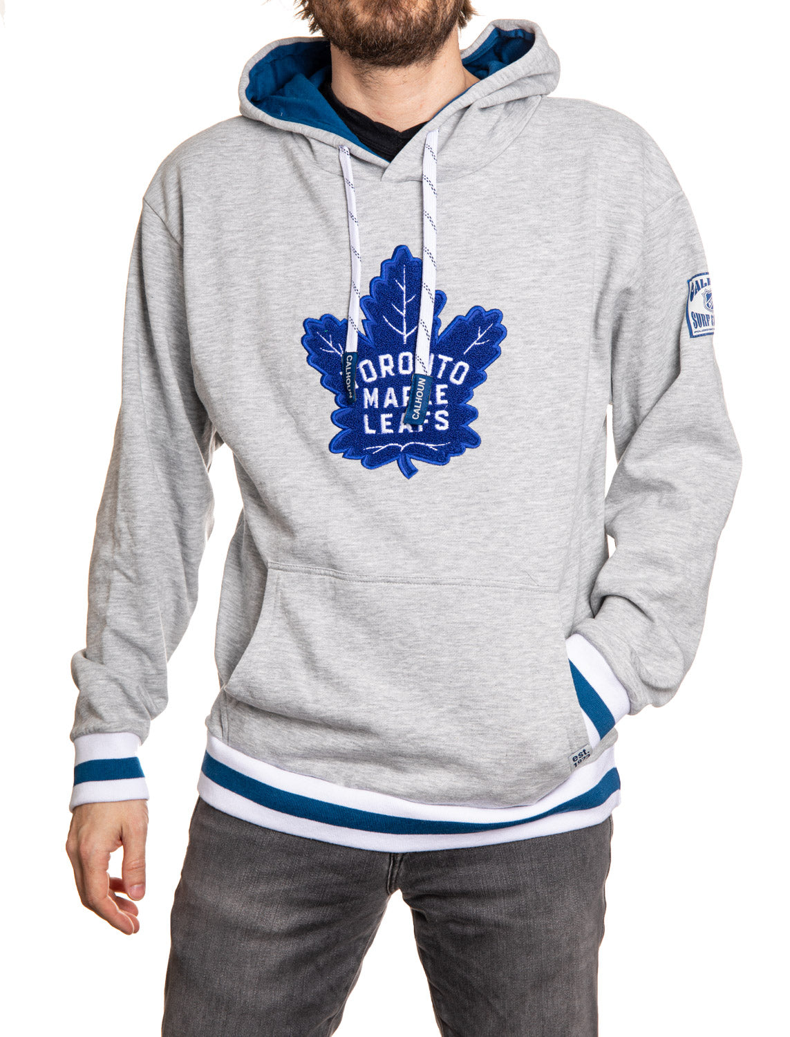 Toronto Maple Leafs "Muskoka Style" Premium Chenille Woven Logo Hoodie - www.Shopthatapp.com