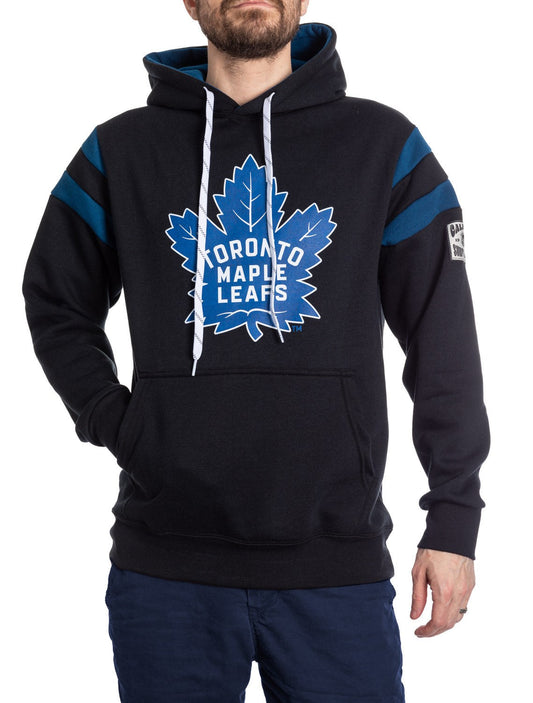 Toronto Maple Leafs Varsity Retro Style Hoodie - www.Shopthatapp.com