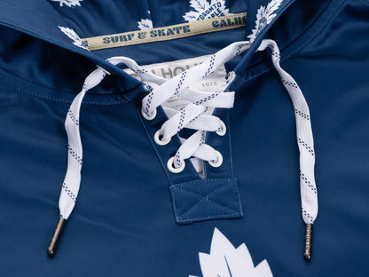 Toronto Maple Leafs Hockey Lace Hoodie - www.Shopthatapp.com