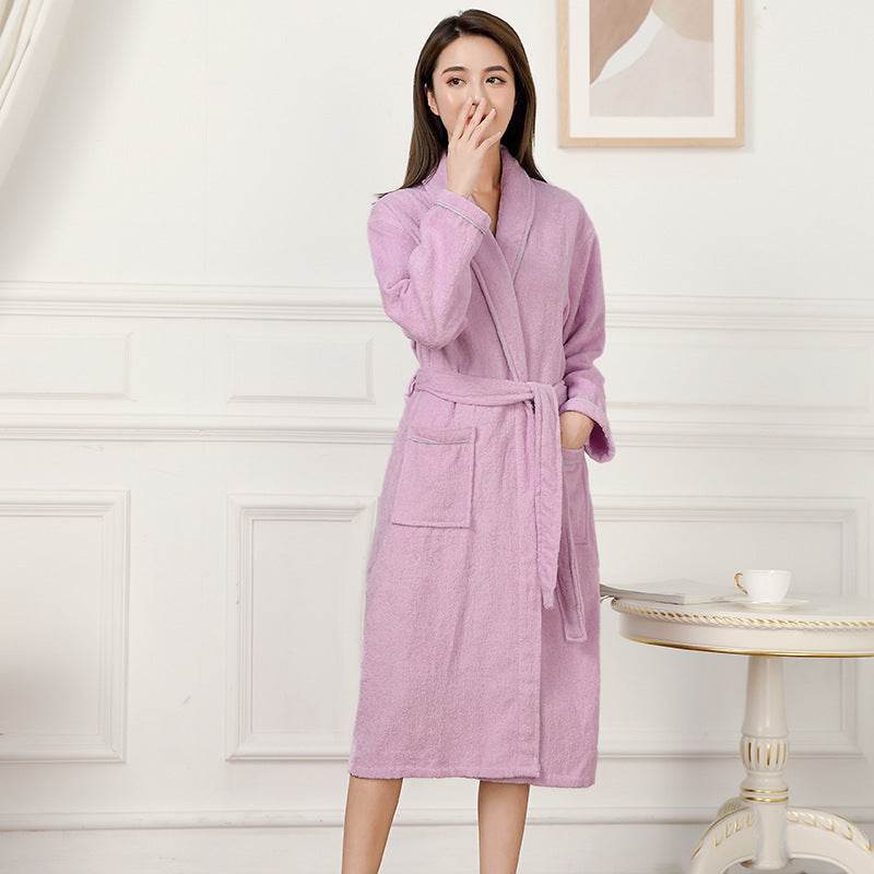 Towel Material Bathrobe Men's And Women's Pajamas - www.Shopthatapp.com