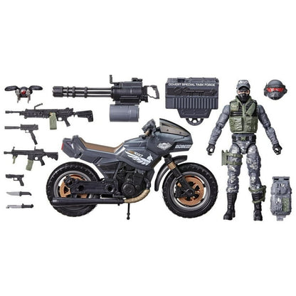 G.I. Joe Classified Series #127, Night Force Jason "Shockwave" Faria & Night Pursuit Cycle - www.Shopthatapp.com
