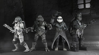 Universal Monsters x Teenage Mutant Ninja Turtles Turtles (Black & White) Action Figure 4-Pack - www.Shopthatapp.com