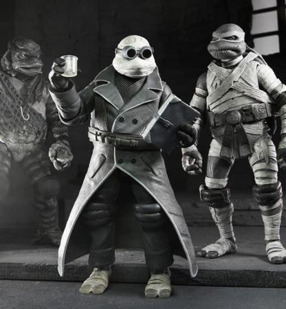 Universal Monsters x Teenage Mutant Ninja Turtles Turtles (Black & White) Action Figure 4-Pack - www.Shopthatapp.com
