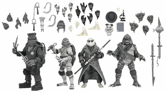 Universal Monsters x Teenage Mutant Ninja Turtles Turtles (Black & White) Action Figure 4-Pack - www.Shopthatapp.com