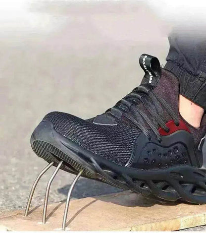 Trainers Steel Toe Cap Breathable Lightweight Smash proof Safety Shoes - www.Shopthatapp.com