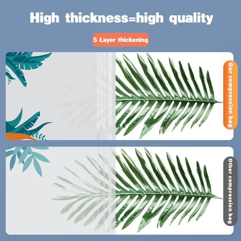 Transparent Vacuum Storage Bags, 10/PACK  (4 L, 4 M, 2 Small Bags) With Pump - www.Shopthatapp.com #