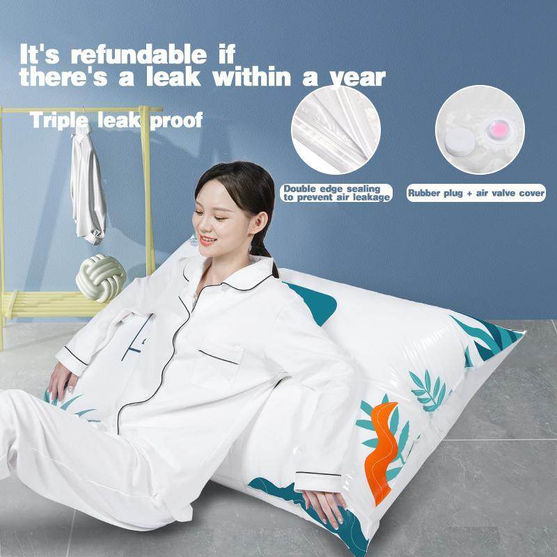 Transparent Vacuum Storage Bags, 10/PACK  (4 L, 4 M, 2 Small Bags) With Pump - www.Shopthatapp.com #