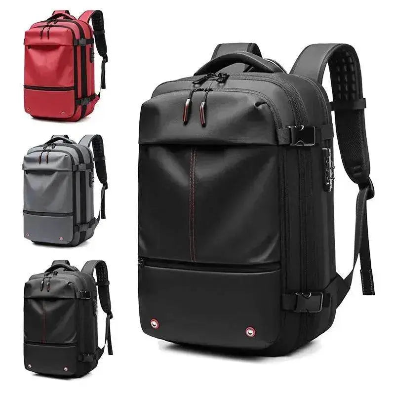 Travel Backpack Men's Business Multifunction Computer Bag Vacuum Compression Large-capacity Backpack - www.Shopthatapp.com