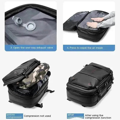Travel Backpack Men's Business Multifunction Computer Bag Vacuum Compression Large-capacity Backpack - www.Shopthatapp.com