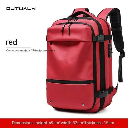 Travel Backpack Men's Business Multifunction Computer Bag Vacuum Compression Large-capacity Backpack - www.Shopthatapp.com